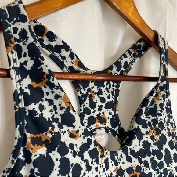 SAGE Women’s Navy Blue Orange Racer Back Sports Bra  Removable Pads Size Small - Picture 3 of 9